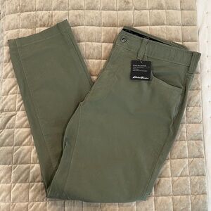 Eddie Bauer Men's Olive Chinos